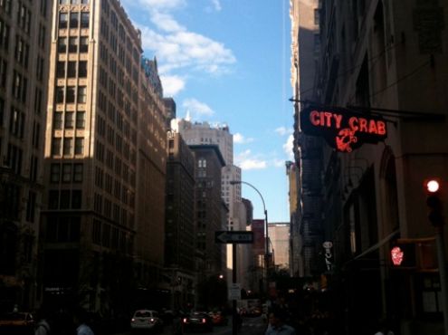 12-08-2011  Park Venue South. On the right is my favorite fish restaurant City Crab
