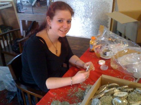 11-04-2009  Ilona is working on a special project for the artist's solo show at the Amsterdam Art Fair in May.