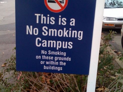 09-02-2009  Sign on the campus of St Helena Hospital