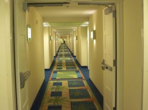 03-11-2009  Endless hallways 3rd floor in Renaissance Hotel Cura ao